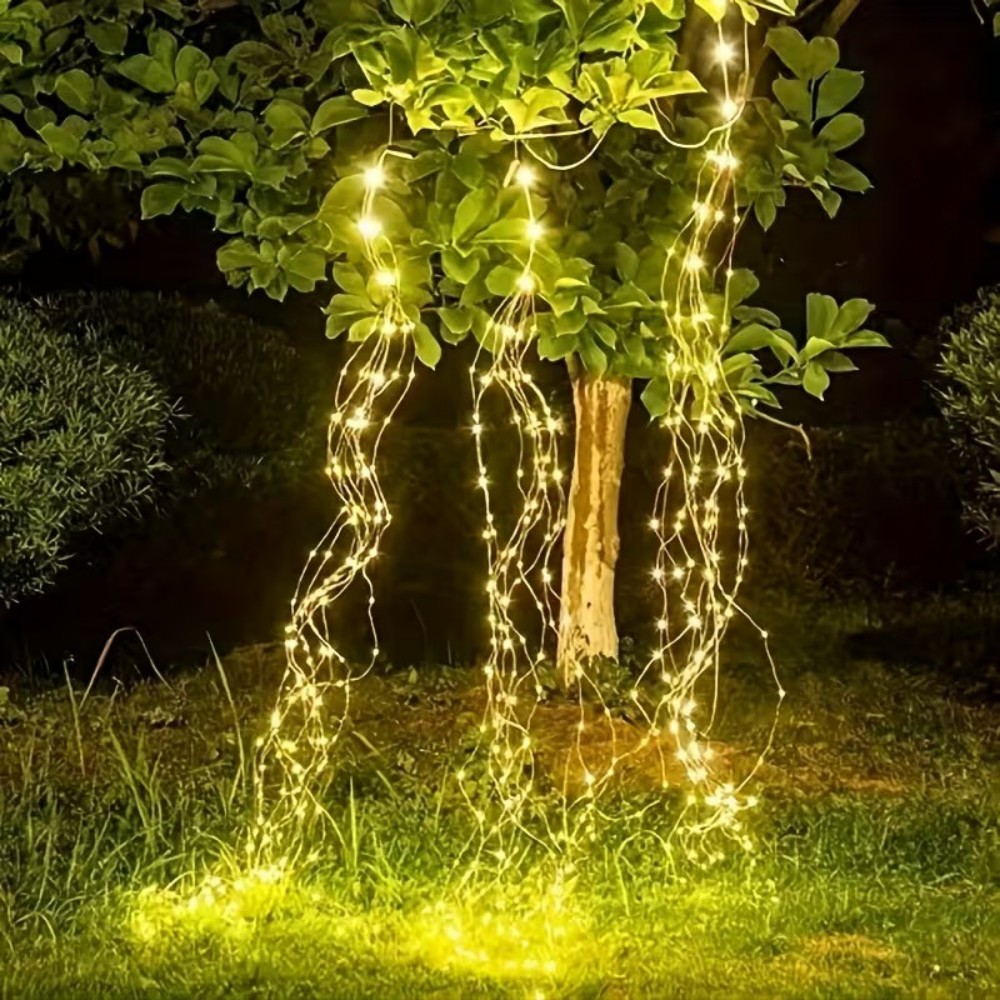 Outdoor Power For Christmas Lights - Guirlandes lumineuses solaires en forme de