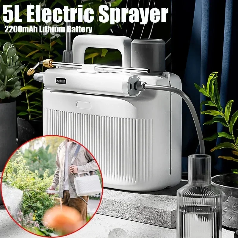 Electric Sprayer Backpack - Pulvérisateur électrique de jardin 5L, pulvérisation