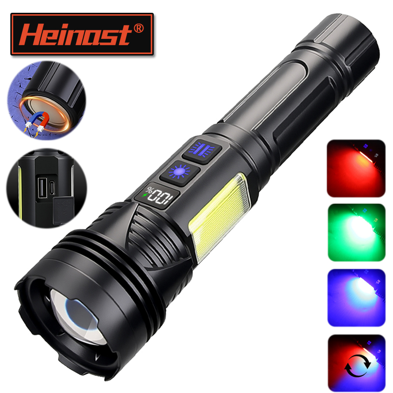 Outdoor Powerbank - Lampe torche LED puissante à main,