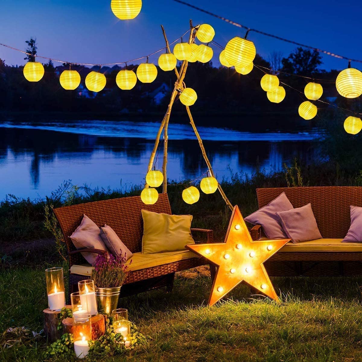 Lanterne étanche chaîne solair - Outdoor Power For Christmas Lights avis et prix