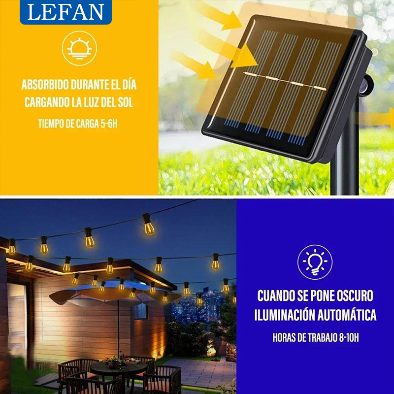 Guirlande lumineuse LED solair - Outdoor Power For Christmas Lights avis et prix