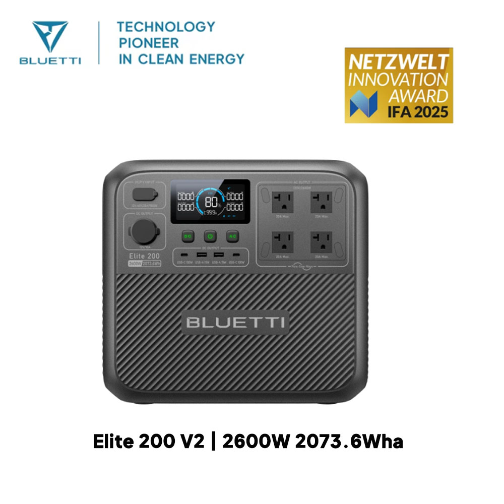 【Renew】BLUETTI Elite 200 V2 St - Outdoor Powerwall avis et prix