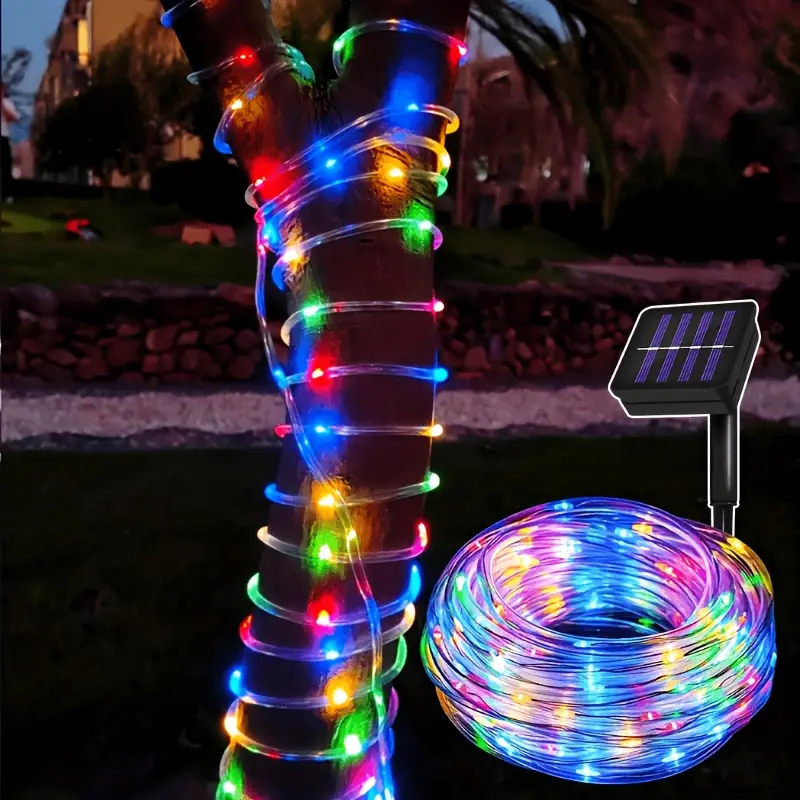 Tubes LED à énergie solaire po - Outdoor Power For Christmas Lights avis et prix