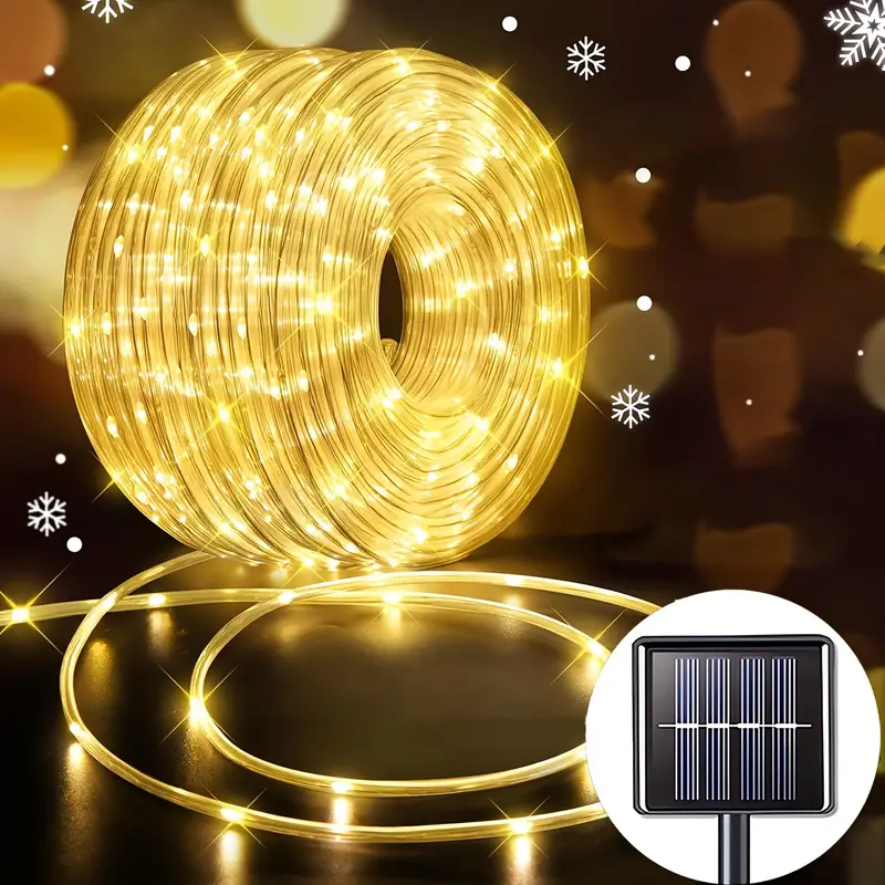 Tubes LED à énergie solaire po - Outdoor Power For Christmas Lights avis et prix