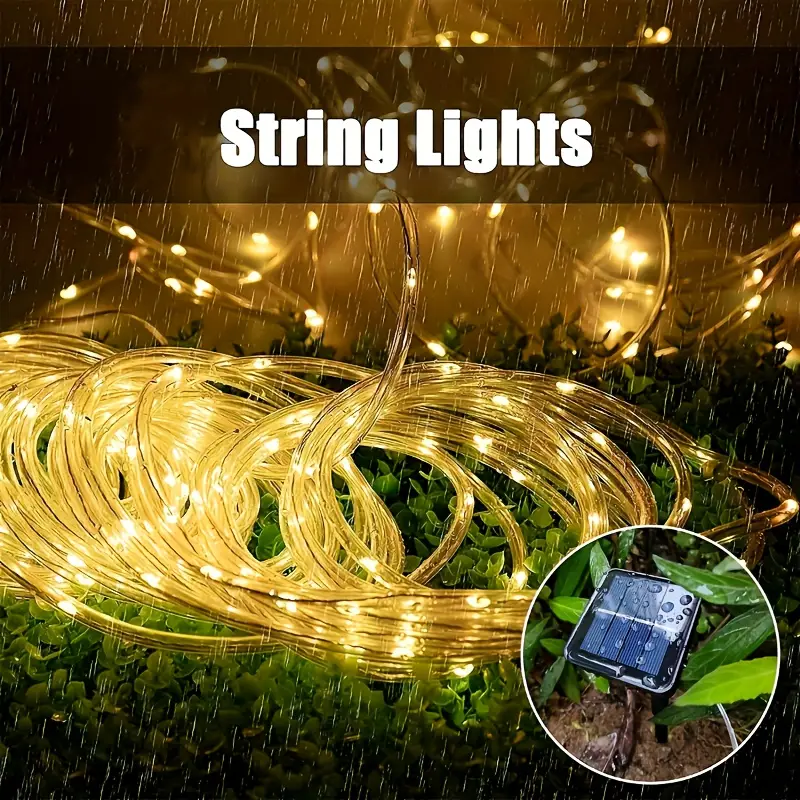 Tubes LED à énergie solaire po - Outdoor Power For Christmas Lights avis et prix