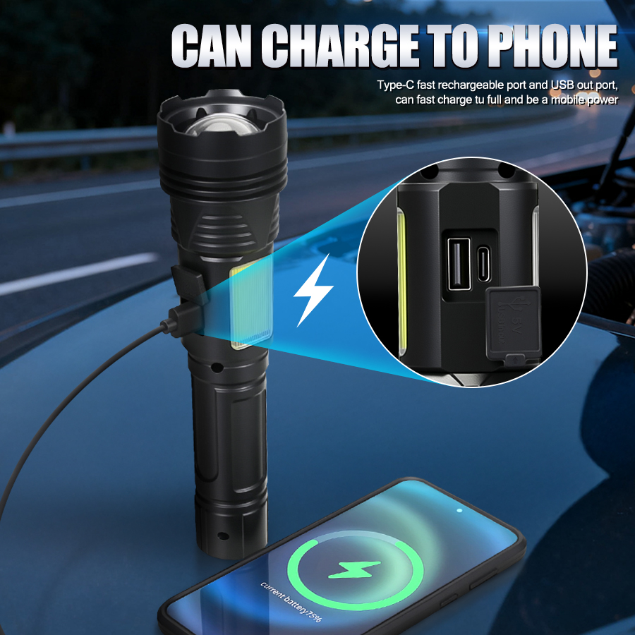 Lampe torche LED puissante à m - Outdoor Powerbank avis et prix